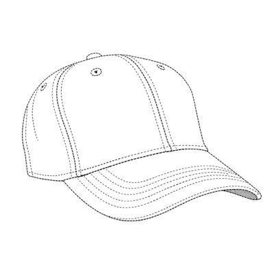 Gorra de béisbol simple y negra